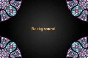 luxury background in ethnic style vector