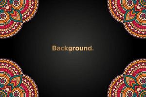 luxury background in ethnic style vector