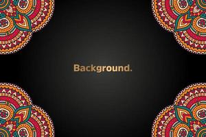 luxury background in ethnic style vector