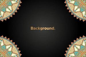 luxury background in ethnic style vector