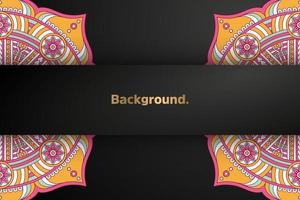 dark background with colorful element vector