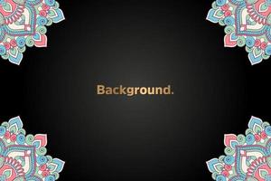 Background with colorful mandala vector