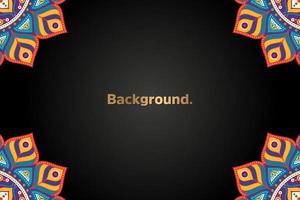 Background with colorful mandala vector