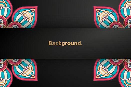 dark background with colorful element vector