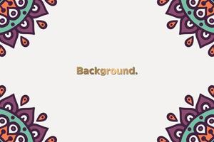Luxury background with mandala vector