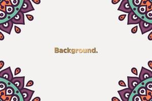 Luxury background with mandala vector