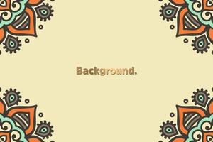 Luxury background with mandala vector