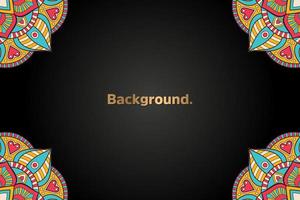 luxury background in ethnic style vector