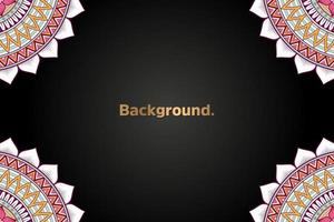 Background with colorful mandala vector