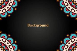 Background with colorful mandala vector