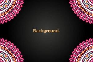 Background with colorful mandala vector
