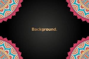 Background with colorful mandala vector