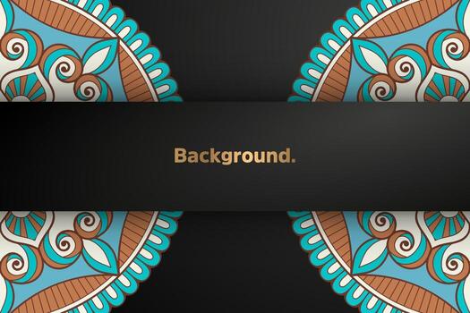 dark background with colorful element vector