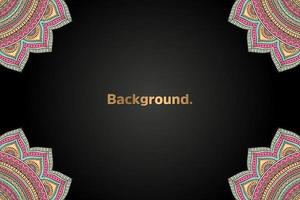 luxury background in ethnic style vector