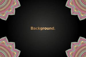 luxury background in ethnic style vector