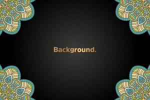luxury background in ethnic style vector