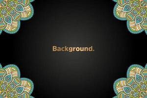 luxury background in ethnic style vector