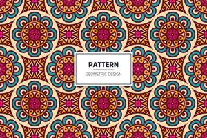 colorful seamless pattern design ornament vector