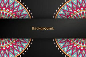 dark background with colorful element vector