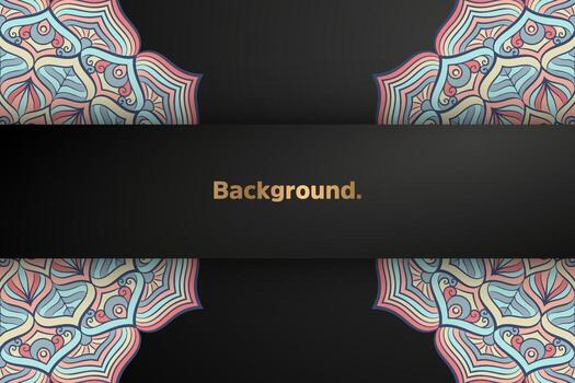 dark background with colorful element vector