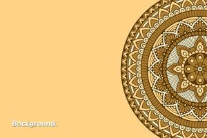 Colorful background with ethnic ornament vector