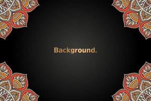 luxury background in ethnic style vector