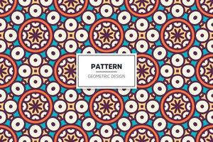 Ethnic colorful seamless pattern design vector