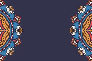 Business card template with mandala vector