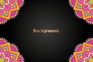 Background with colorful mandala vector