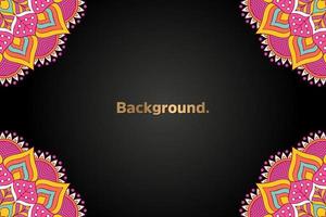 Background with colorful mandala vector