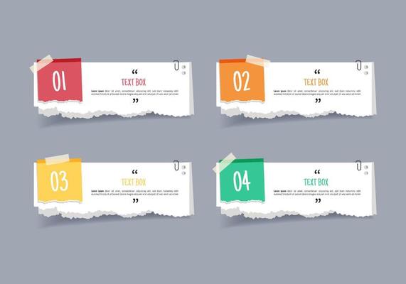 Notepapers stricker banner set