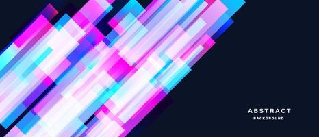 Geometric abstract background with glowing square compositions vector