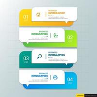 Infographics presentation design template vector