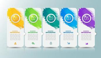 Colorful Infographics template design vector