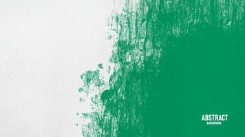 Green and white watercolor abstract background with canvas paper texture.