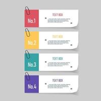 Text box design with note papers mock up. vector