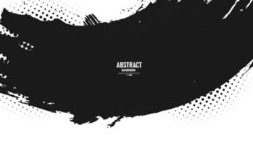 Black and white abstract background with grunge texture vector