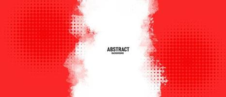 Abstract watercolor red background with halftone effects. vector