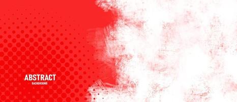 abstract watercolor red background with halftone effects vector