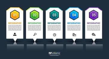 Business infographic design vector