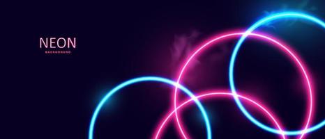 Futuristic glowing neon lights background vector illustration.