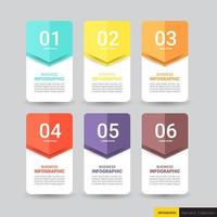 Process infographic template vector