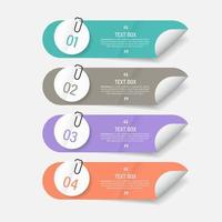 Text box design with note papers vector