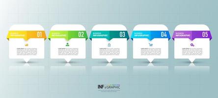 Modern infographic elements vector