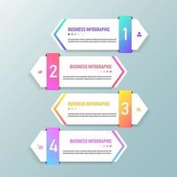 Process infographic template vector