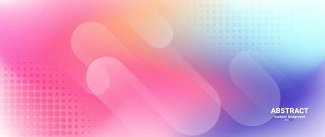 Abstract background in gradient pastel colors with dynamic shapes composition vector