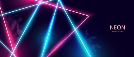 Futuristic glowing neon lights background vector