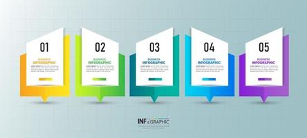 Infographic elements design template vector