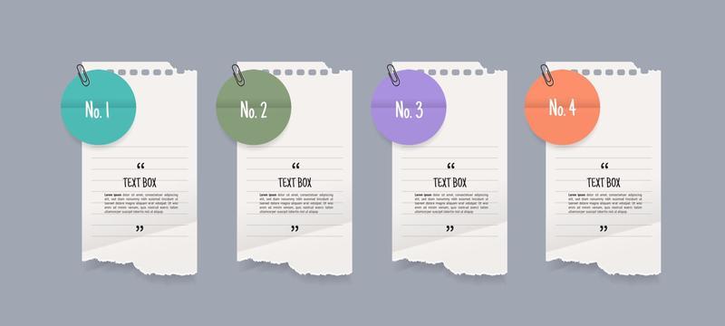 Notepapers stricker banner set