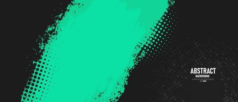 Black and green abstract grunge texture background vector